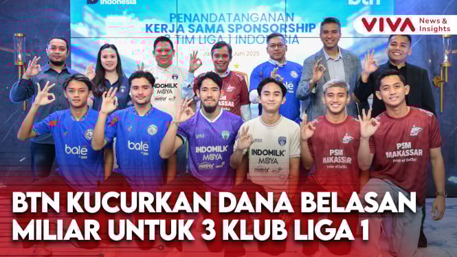 Dorong Kemajuan Sepakbola RI, BTN Jadi Sponsor 3 Klub Liga 1