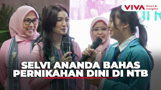 Gaya Casual Rambut Terurai, Ibu Wapres Kunjungi RSUD NTB