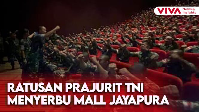 Ratusan Prajurit TNI 'Serang' XII Mall Jayapura