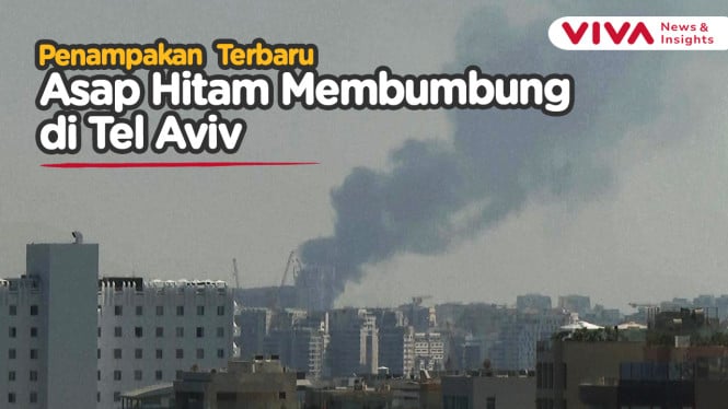 Asap Hitam 'Selimuti' Israel Akibat Serangan Brutal Iran