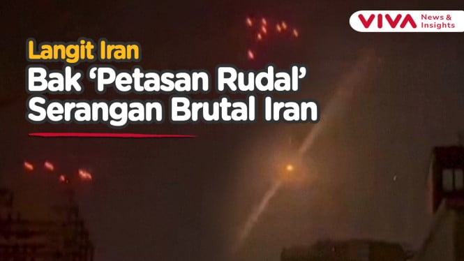 Bola-bola Api Beterbangan, Hujan Rudal di Langit Teheran