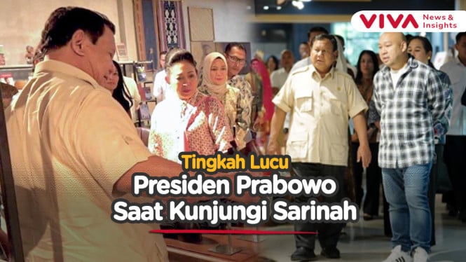 Didampingi Titiek Soeharto Kunjungi Sarinah, Prabowo Lucu