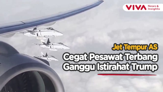 Aksi Jet Tempur AS Cegat 11 Pesawat Dekati Lokasi Trump