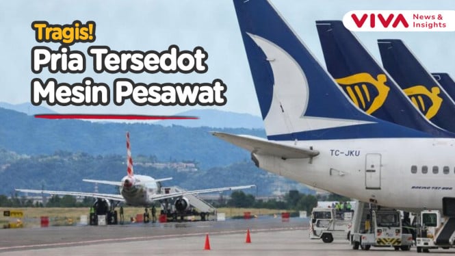 Nyelonong! Pria Misterius Tewas Tersedot Mesin Pesawat